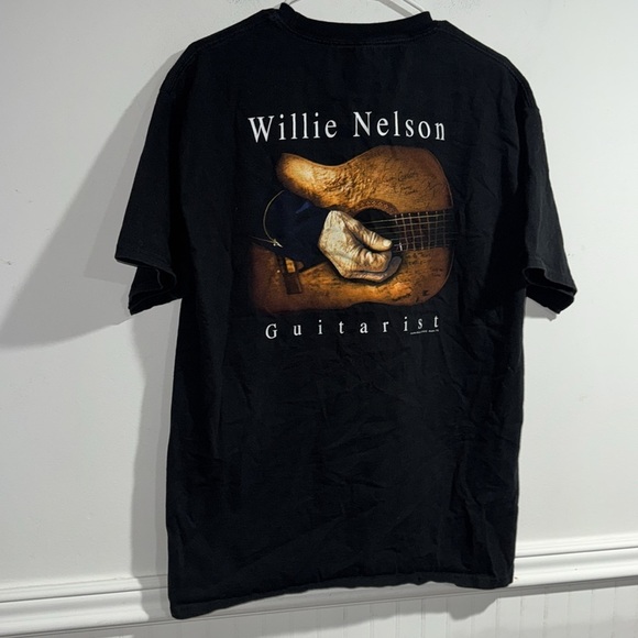 Willie Nelson shirt Hanes Beefy-T Mens large cotton Graphic Family band tee - Picture 5 of 6